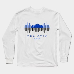 Tel Aviv (תל אביב) Soundwave Long Sleeve T-Shirt